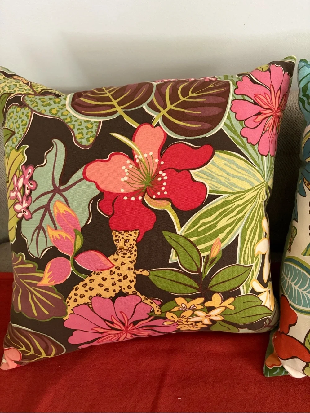 Boho Jungle Pillows P Kaufman jungle fever set  of 2 down inserts 22”
